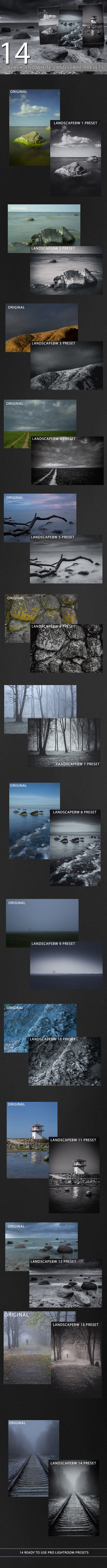 GraphicRiver 14 Black and White Landscape Presets 9895073 GraphicRiver 14 Black and White Landscape Presets 9895073