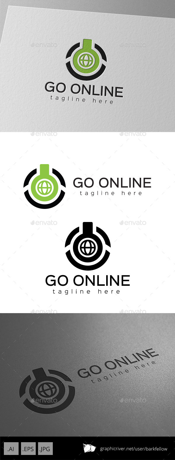 GraphicRiver Computer Power Online Logo 9896008 GraphicRiver Computer Power Online Logo 9896008
