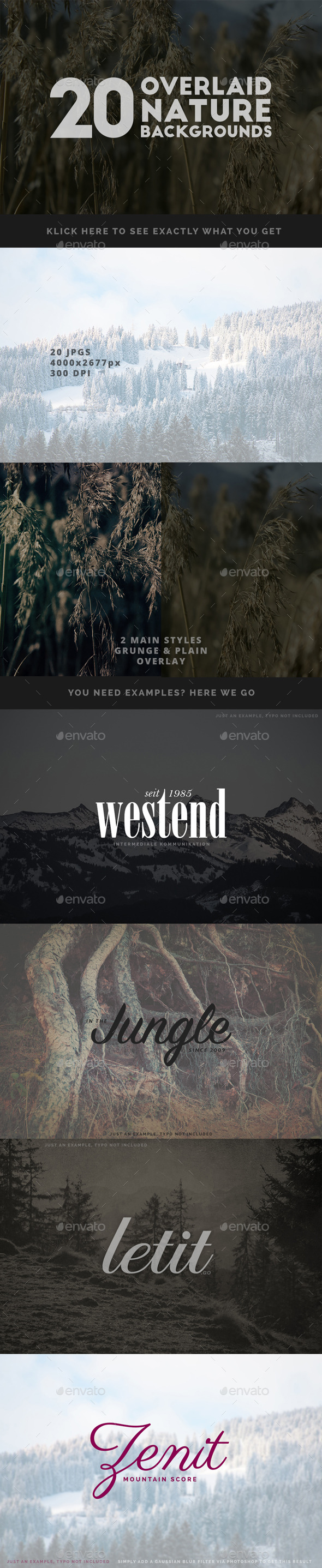GraphicRiver 20 Overlaid Nature Backgrounds 9896036 GraphicRiver 20 Overlaid Nature Backgrounds 9896036