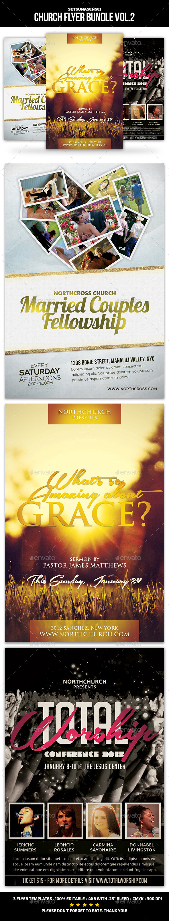 GraphicRiver Church Flyer Bundle Vol 2 9896520 GraphicRiver Church Flyer Bundle Vol 2 9896520