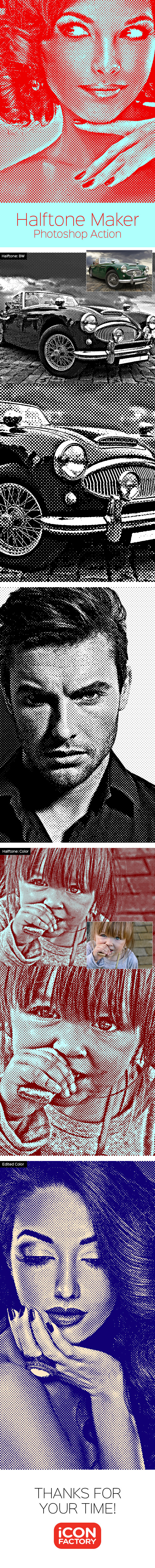 Halftone Maker Photoshop Action Halftone Maker Photoshop Action