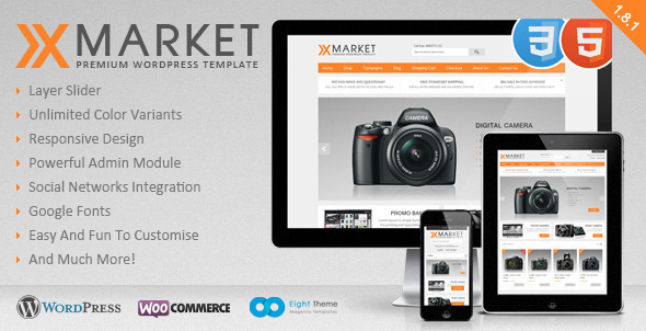 XMarket Responsive WordPress E-Commerce Theme XMarket Responsive WordPress E-Commerce Theme