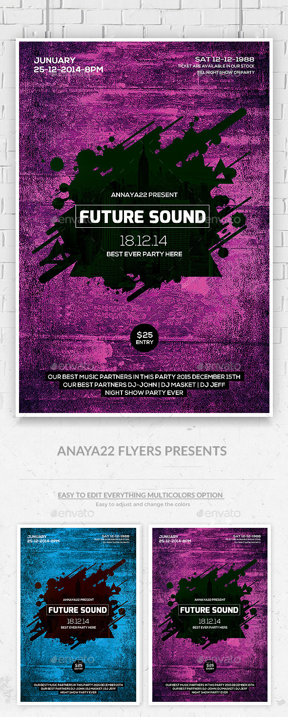 GraphicRiver Futuristic Flyer Template 9899540 GraphicRiver Futuristic Flyer Template 9899540