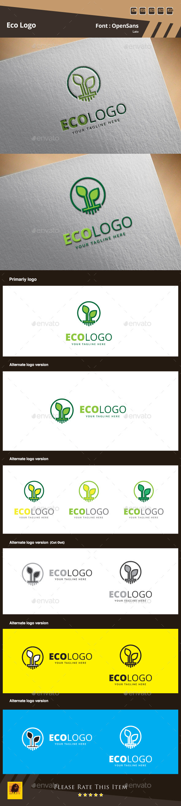 GraphicRiver Eco Logo Template 9899969 GraphicRiver Eco Logo Template 9899969