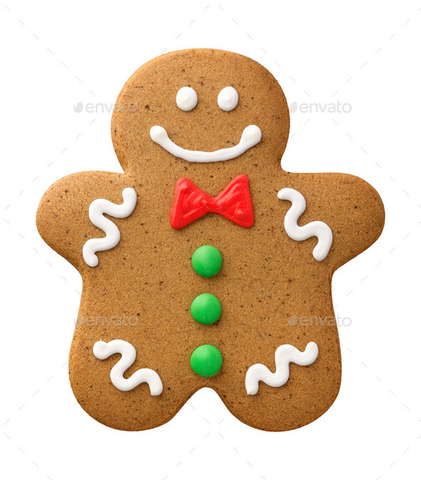 Gingerbread Man isolated (Misc) Photo Download