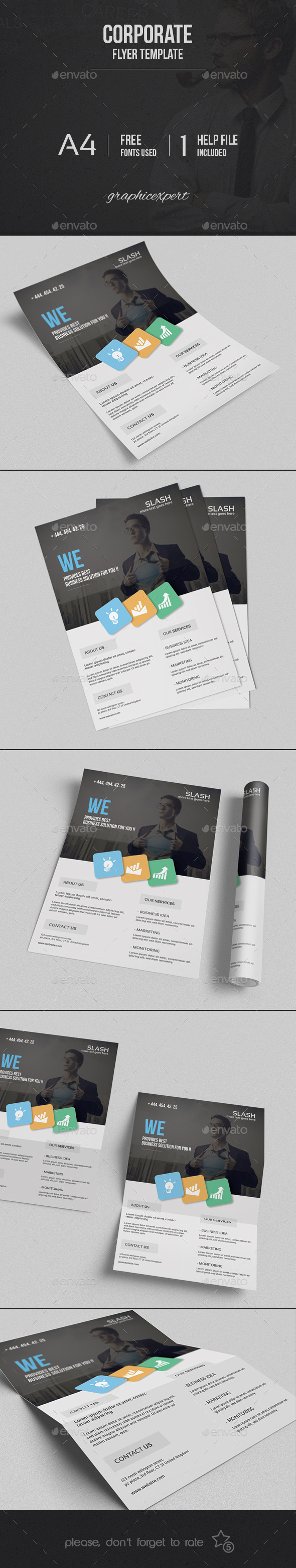 GraphicRiver Corporate Flyer Template 9827804 GraphicRiver Corporate Flyer Template 9827804