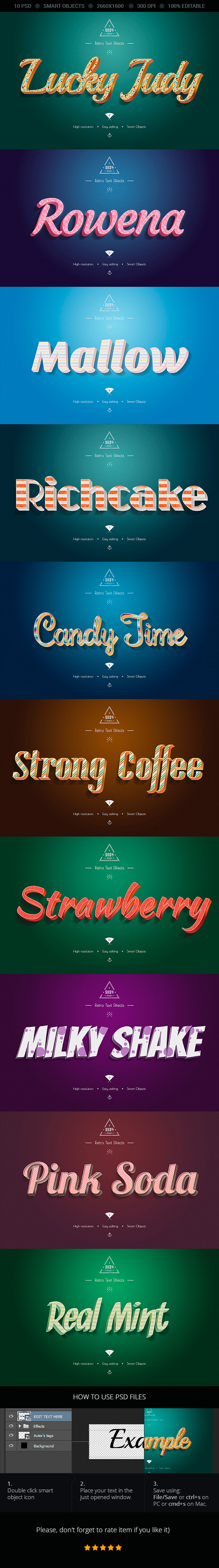 GraphicRiver Sweet Colorful Text Effects 10 PSD 9860903 GraphicRiver Sweet Colorful Text Effects 10 PSD 9860903