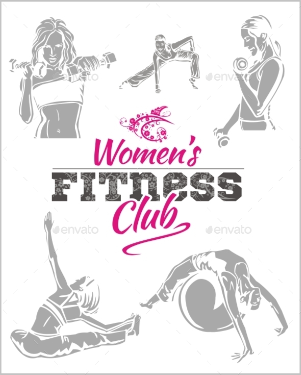GraphicRiver Womens Fitness Gym 9900705 GraphicRiver Womens Fitness Gym 9900705
