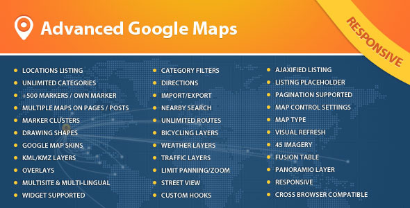 Advanced Google Maps Plugin for Wordpress - CodeCanyon Item for Sale