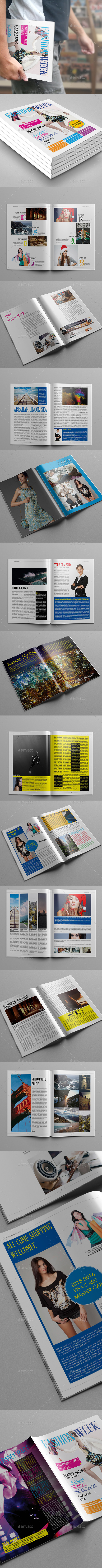 GraphicRiver Fashion Week Magazine Template 9902656 GraphicRiver Fashion Week Magazine Template 9902656