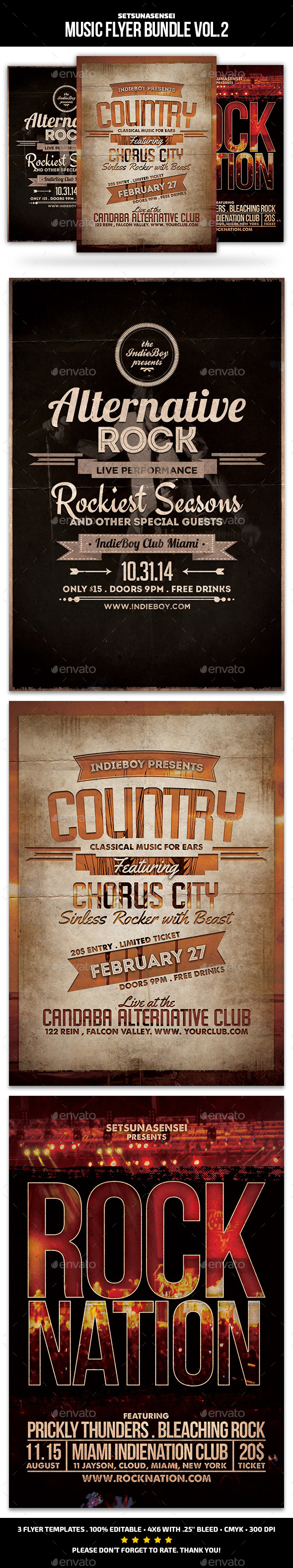 GraphicRiver Music Flyer Bundle Vol 2 9902873 GraphicRiver Music Flyer Bundle Vol 2 9902873