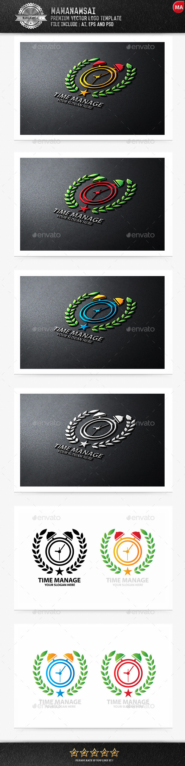 GraphicRiver Time Manage Logo 9902902 GraphicRiver Time Manage Logo 9902902