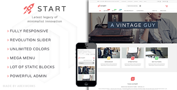 Start - Multi-Purpose Responsive Magento Theme