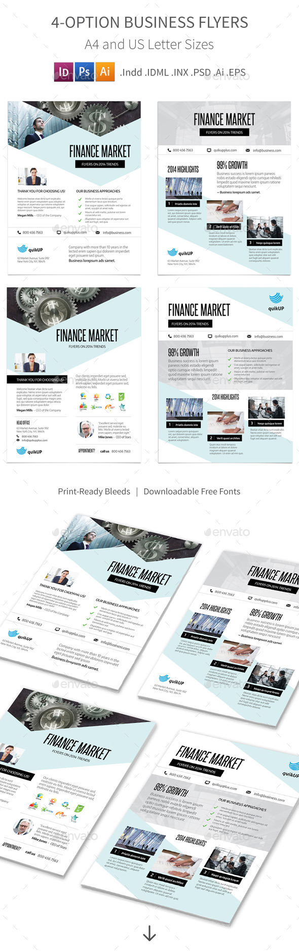 Business Flyers 4 Options Business Flyers 4 Options
