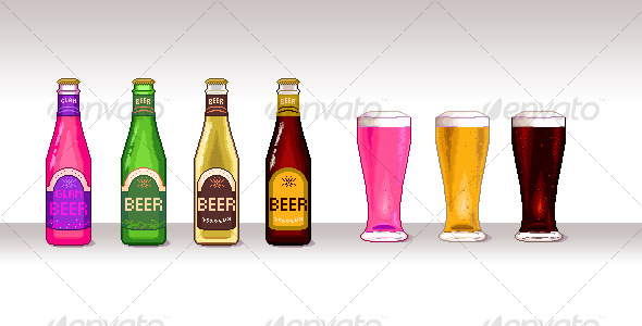 Pixel-Art Beer Pixel-Art Beer