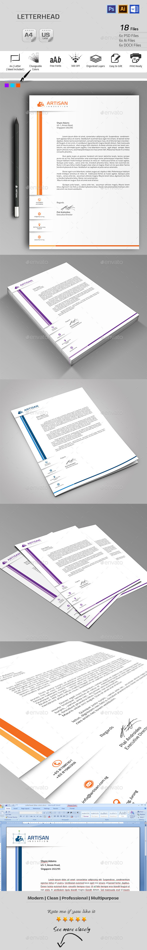 GraphicRiver Letterhead 9905911 GraphicRiver Letterhead 9905911