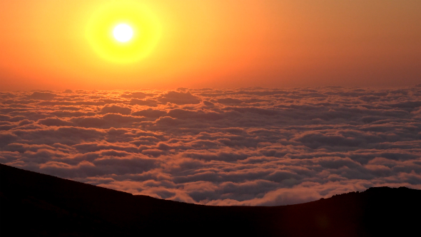 Magnificent Sunset Above Clouds 2 Magnificent Sunset Above Clouds 2