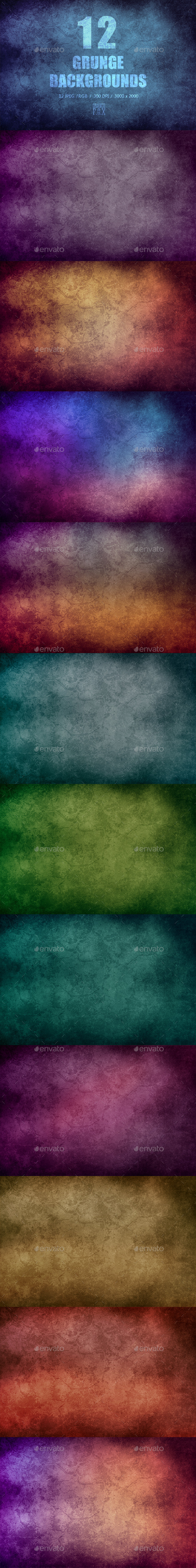 GraphicRiver 12 Grunge Backgrounds 9906873 GraphicRiver 12 Grunge Backgrounds 9906873