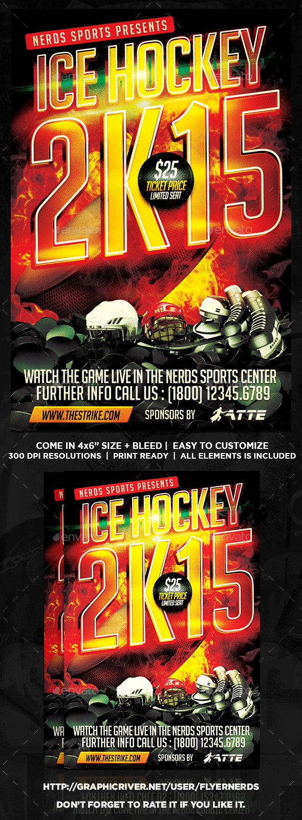 GraphicRiver Ice Hockey 2K15 Championships Flyer 9907031 GraphicRiver Ice Hockey 2K15 Championships Flyer 9907031