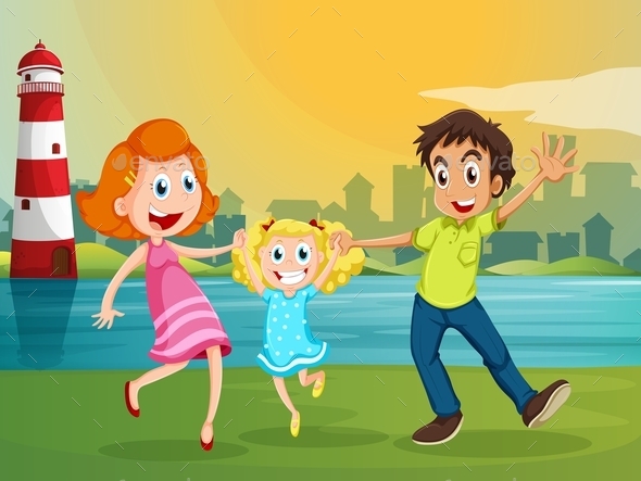 GraphicRiver Happy Family 9907705 GraphicRiver Happy Family 9907705