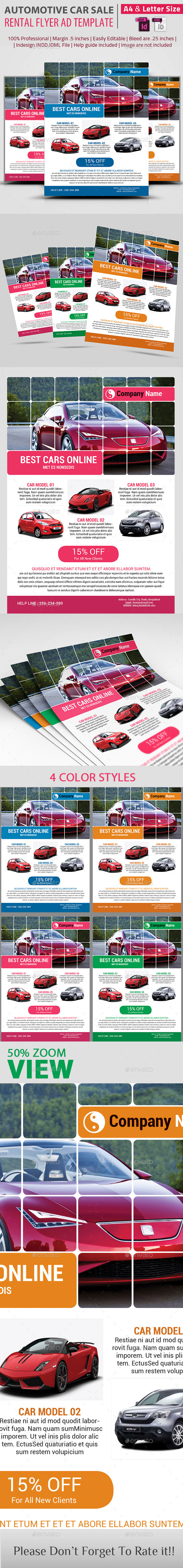 Automotive Car Sale Rental Flyer Ad Template Automotive Car Sale Rental Flyer Ad Template