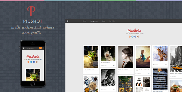 PicShots - Responsive Blogger Template