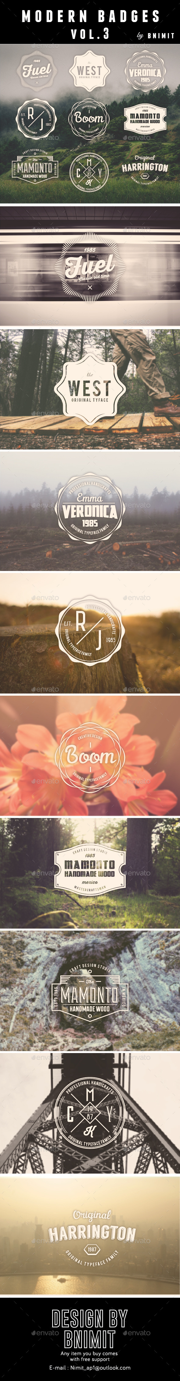 Modern Badges Vol 3 Modern Badges Vol 3