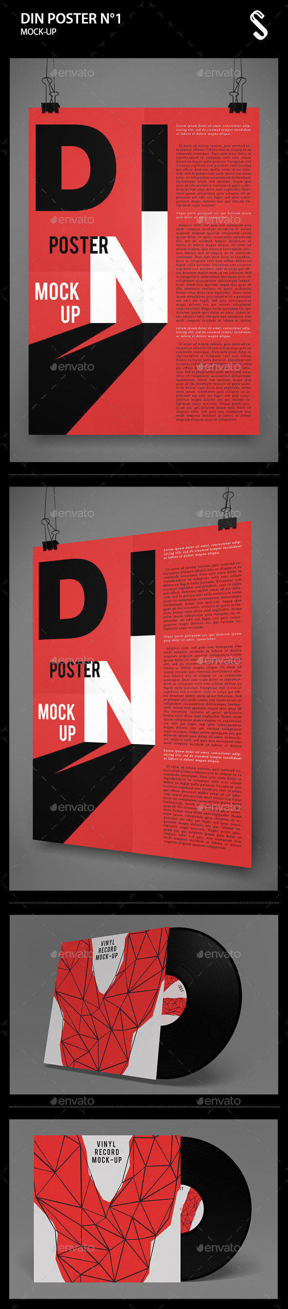 GraphicRiver DIN Poster Mockups N1 9909735 GraphicRiver DIN Poster Mockups N1 9909735