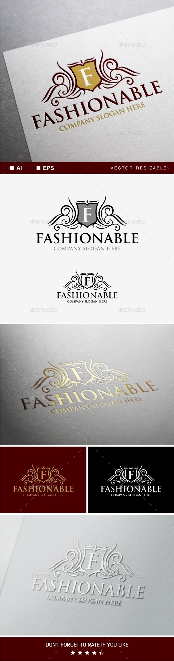 GraphicRiver Fashionable Logo Template 9909769 GraphicRiver Fashionable Logo Template 9909769