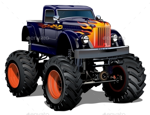 Cartoon Monster Truck