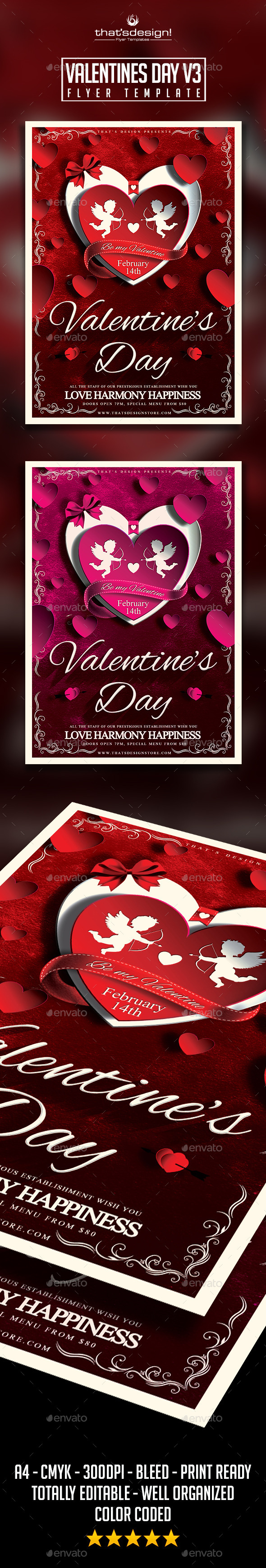GraphicRiver Valentines Day Flyer Template V3 9897036 GraphicRiver Valentines Day Flyer Template V3 9897036