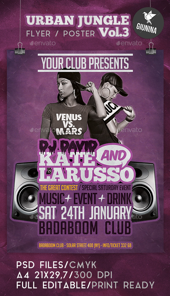 GraphicRiver Urban Jungle Vol.3 Flyer Poster 9910686 GraphicRiver Urban Jungle Vol.3 Flyer Poster 9910686