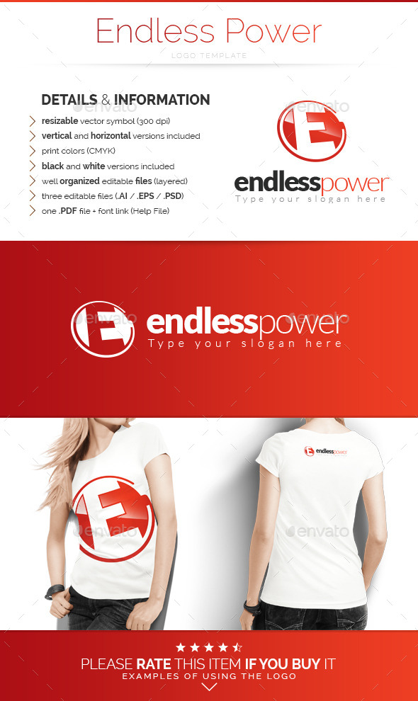GraphicRiver Endless Power Logo Template 9910749 GraphicRiver Endless Power Logo Template 9910749