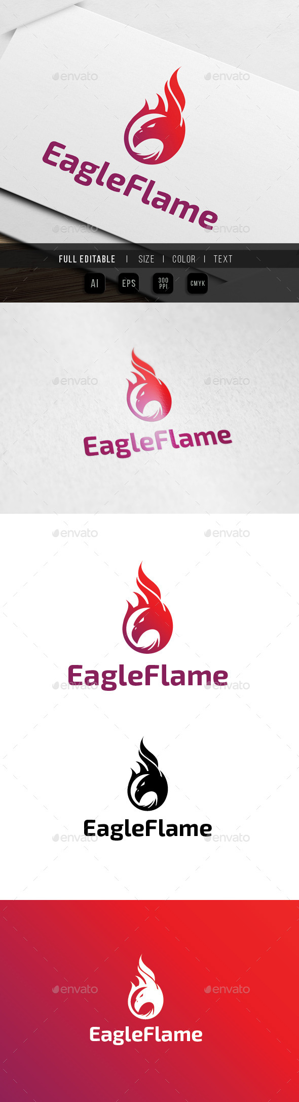 Eagle Flame / Fire Logo