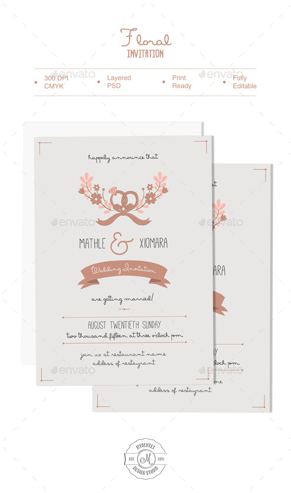 Floral Invitation Floral Invitation