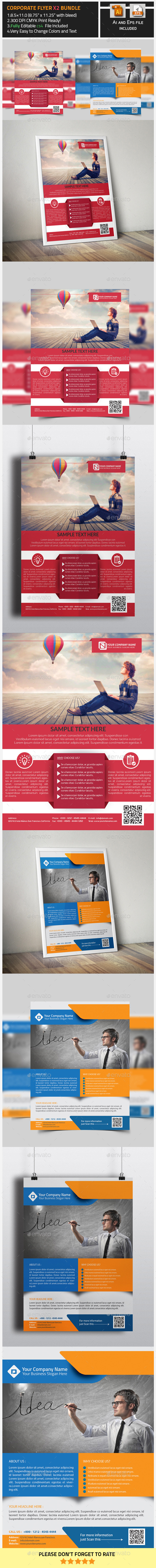 GraphicRiver Corporate Flyers X2 Bundle 9911404 GraphicRiver Corporate Flyers X2 Bundle 9911404