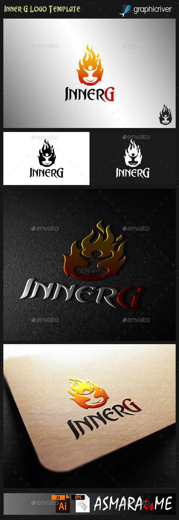 GraphicRiver Inner G Human Fire Energy Logo 9911811 GraphicRiver Inner G Human Fire Energy Logo 9911811