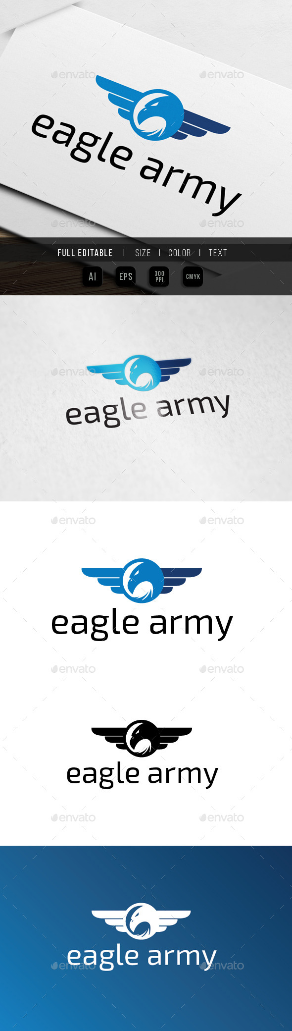 GraphicRiver Eagle Wing Army Badge 9915466 GraphicRiver Eagle Wing Army Badge 9915466