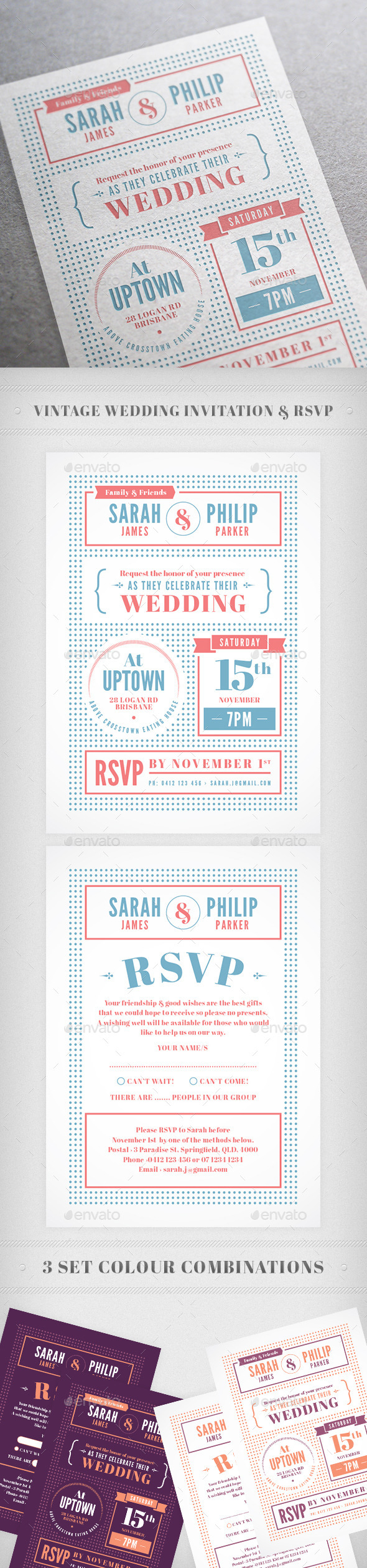 Indie Wedding Invitation Indie Wedding Invitation
