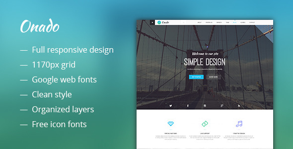 onado one page theme 