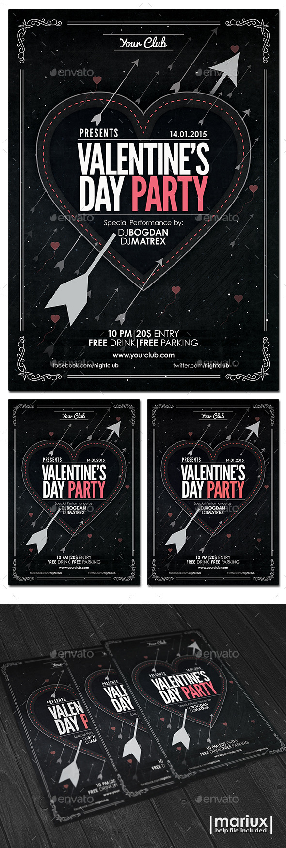Valentine s Day Party Flyer Valentine s Day Party Flyer
