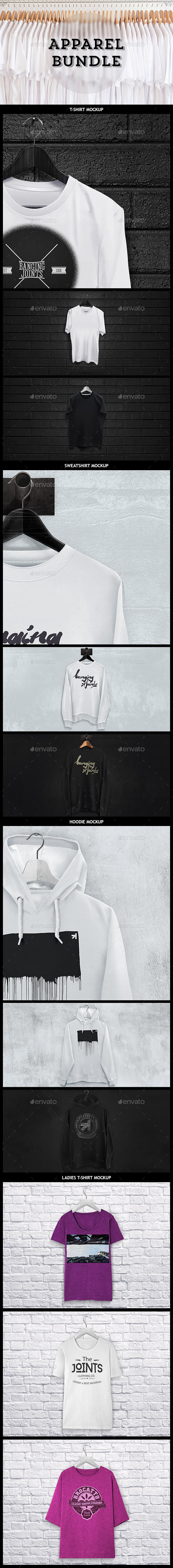 GraphicRiver Apparel Mockup Bundle T-shirt Sweat Hoodie 9918559 GraphicRiver Apparel Mockup Bundle T-shirt Sweat Hoodie 9918559