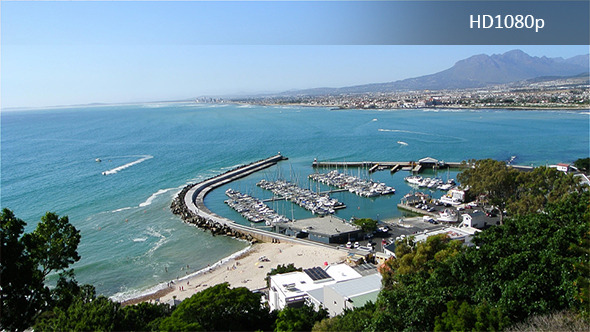 Footage of a Bay in Cape Town Showing Footage of a Bay in Cape Town Showing