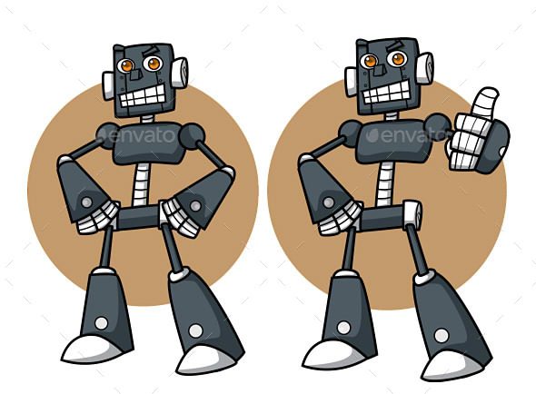 GraphicRiver Robot Mascot 9919453 GraphicRiver Robot Mascot 9919453