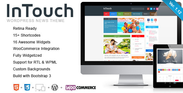 InTouch Retina Responsive WordPress News Theme InTouch Retina Responsive WordPress News Theme