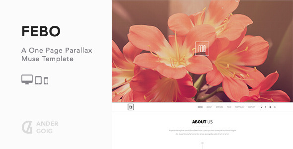 Febo - One Page Muse Template