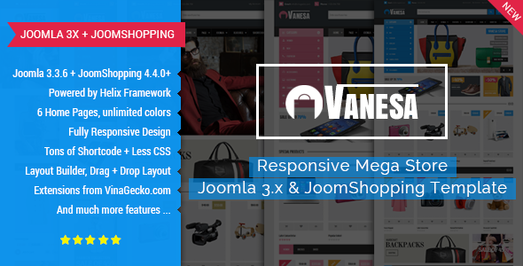 vanesa | mega store responsive joomla template 