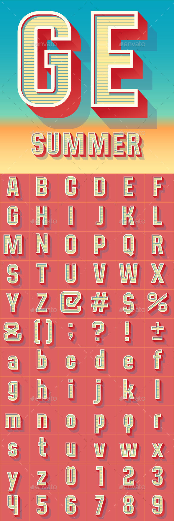 GraphicRiver Summer Compact Alphabet 9921093 GraphicRiver Summer Compact Alphabet 9921093