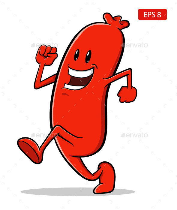 GraphicRiver Sausage Cartoon Character 9923156 GraphicRiver Sausage Cartoon Character 9923156