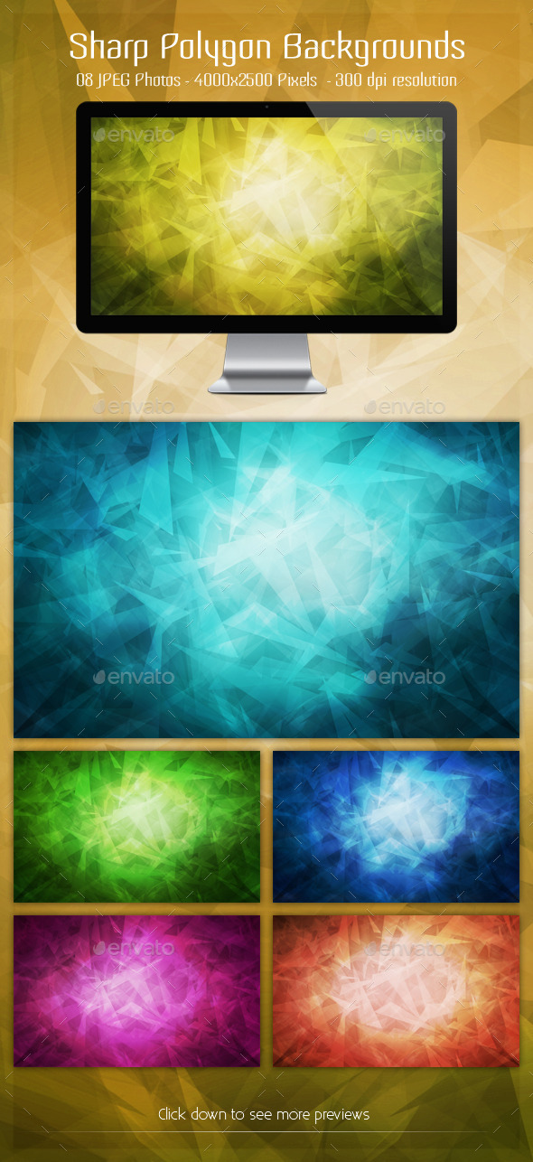 Sharp Polygon Backgrounds